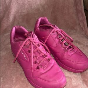 Skechers Women's uno-night shades HOT PINK